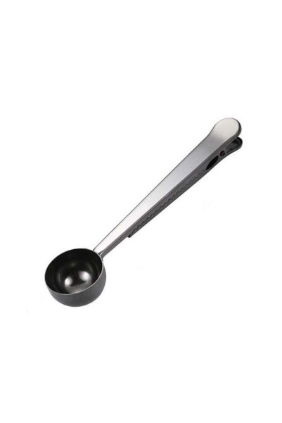 Generic Stainless Steel Coffee Spoon With Clip 17 x 3.5cm