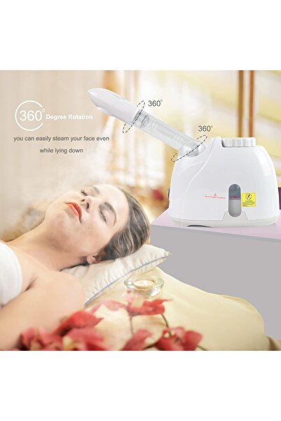 K.SKIN Facial Steamers with 360° Rotatable Spraye for Facial Deep Cleaning, Hot Mist Humidifier Steam
