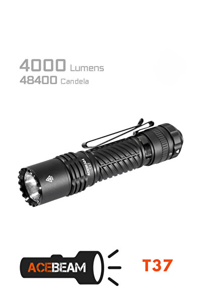 ACEBEAM T37 Taktik ve Outdoor El Feneri: 4000 Lümen Profesyonel Güç