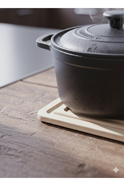 Hagen Bamboo Trivet Square 17X17Cm Protective Pot Mat Table Protector Presentation Serving Kitchen Countertop Mat