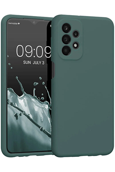 NewFace حافظة سامسونج جالاكسي A23 4G من السيليكون الأول - (191254) أخضر داكن