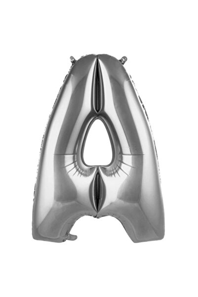 BALON DİYARI بالون حرف A فضي، الحروف كاملة، حجم كبير 78 سم