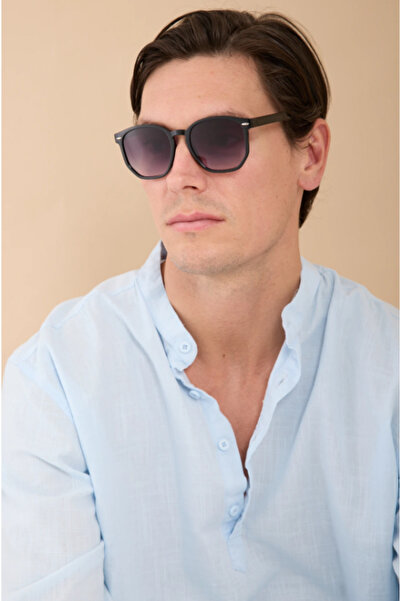 Saltos Bone Pentagonal Unisex Sunglasses Men Women Uv400 Protection Black Glasses