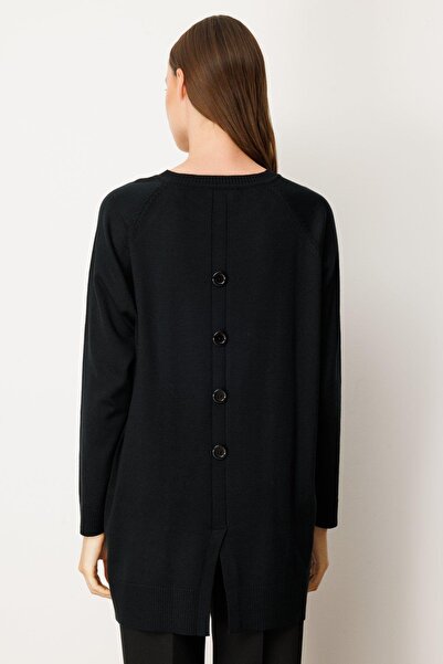 KATREGİYİM On Fashion Buttoned Back Crew Neck Sweater