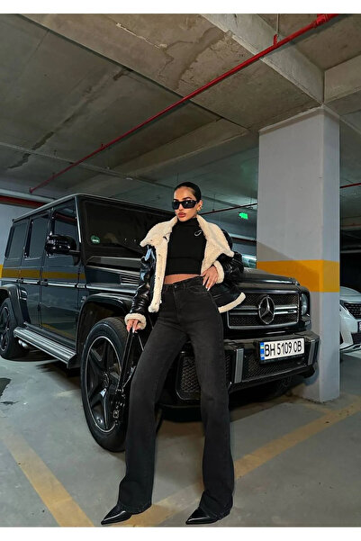 WODDİ بنطلون نسائي من مورينا روز بخصر عالٍ أرجل واسعة فضفاض وواسع ومريح قماش ...