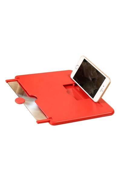 MRG Phone Magnifier M-598, 8 inch, Foldable, Red