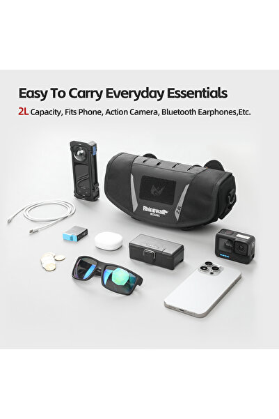 Rhinowalk MJX2010BK Mechanic Series X 2L Gidon Çantası – Suya Dayanıklı, Komp...