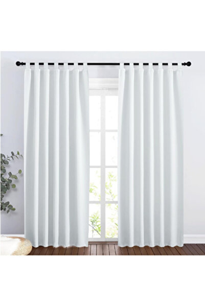 OEM Set of 2 PONY DANCE Curtains, Bride, Polyester, Opaque, 240 x 140 cm, White