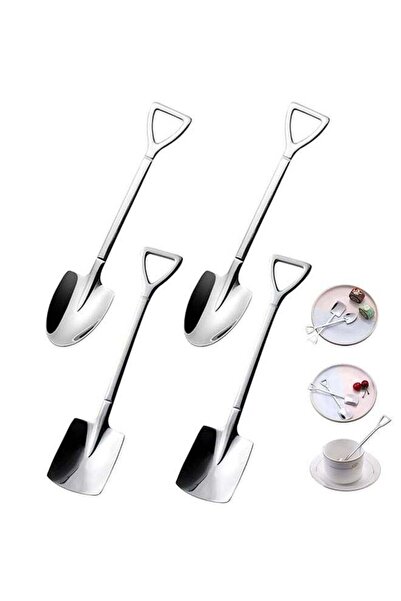 Generic 4 Pack Stainless Ice Cream Spoons, Shovel Spoons, Watermelon Spoon Re...