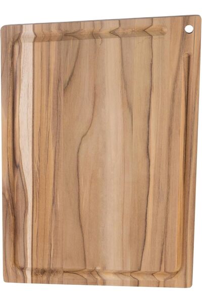 Generic لوح تقطيع خشبي مستطيل من ترامونتينا، 33×20 سم