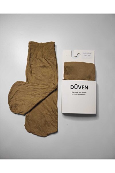 DÜVEN Women's Skin Medium Thick Transitional Banana 40 Denim Short Socks