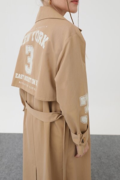 Soul Kadın Baskılı Trenç 22001