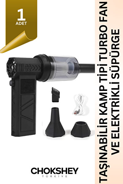 Onba Taşınabilir Kamp Tipi Turbo Fan ve Elektrikli Süpürge (Çok Fonksiyonlu) ...