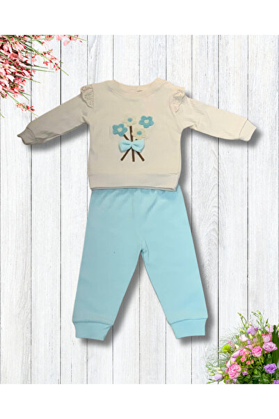 YusGos Floral Flared Sleeve Monthly Baby Girl Set