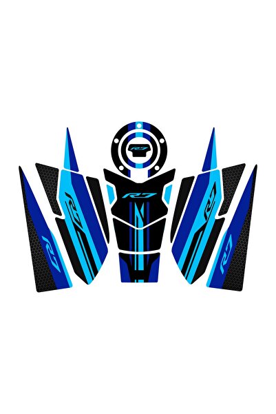 Yamaha R7 Tank Pad Mavi