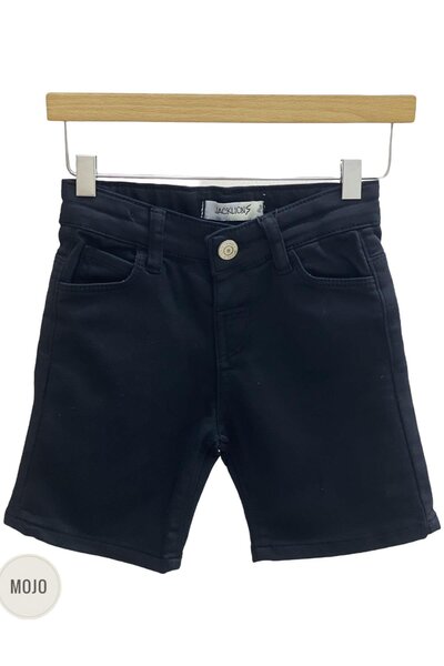 Jack Lions شورت دينم ناعم ملون للأطفال من عمر 1 إلى 5 سنوات من موجو 2302 أسود