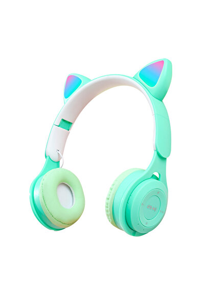 MRG MY08CAT On Ear Headphones, Bluetooth, Cat-type, Green