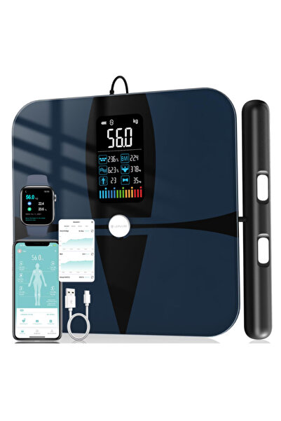 OEM Body Fat Scale With Hand Sensors, Lepulse P1 Analysis Scale With App, 20 Measurement Data, Black