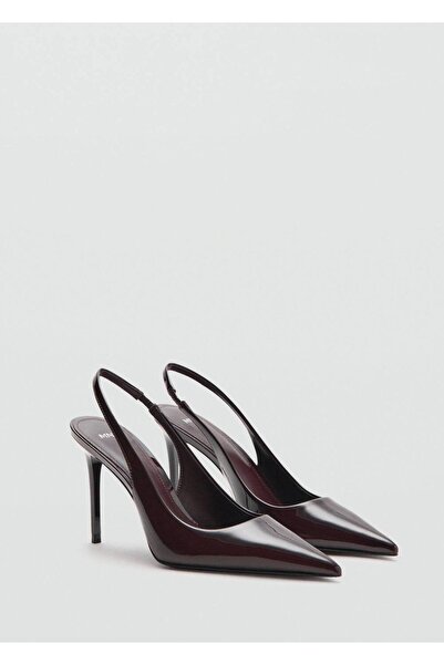 MANGO Woman Topuklu rugan deri ayakkabı