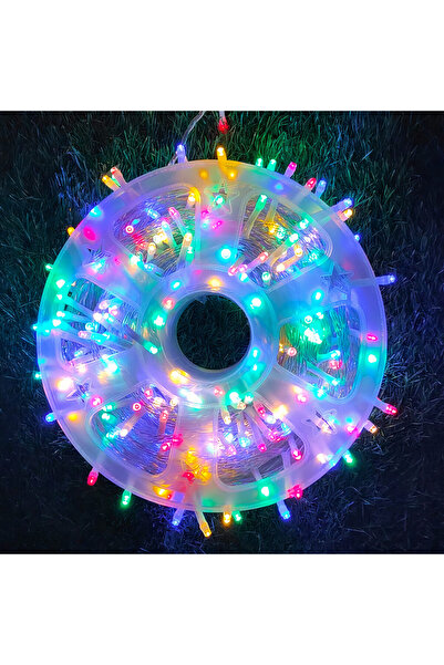 IAMPRETTY Șir de luminițe de Crăciun 50m - LED multicolor, sârmă transparentă
