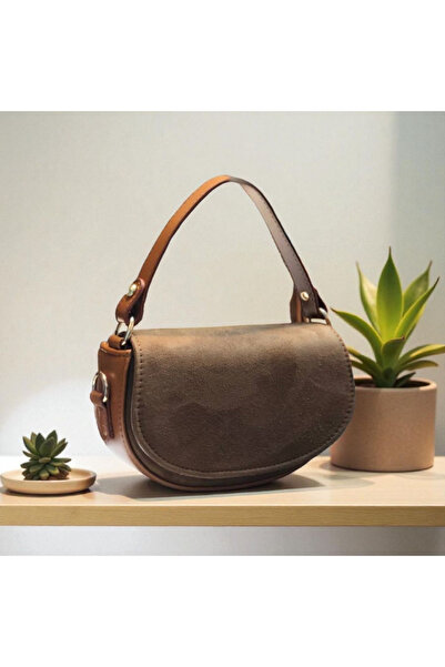 wikidayss Kadın Süet El ve Omuz Baget Çanta