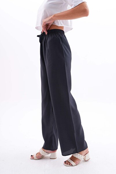 charamela Women's Aerobin Fabric with Elastic Waist Palazzo Pants -