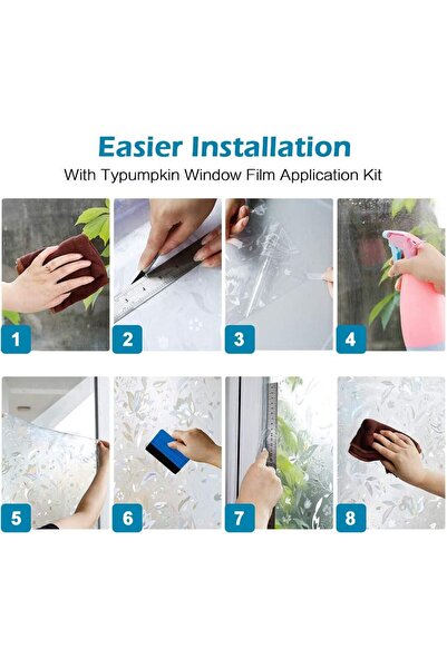 OEM Self-adhesive privacy film, 30x200 cm, opaque, anti-UV, stained glass pattern