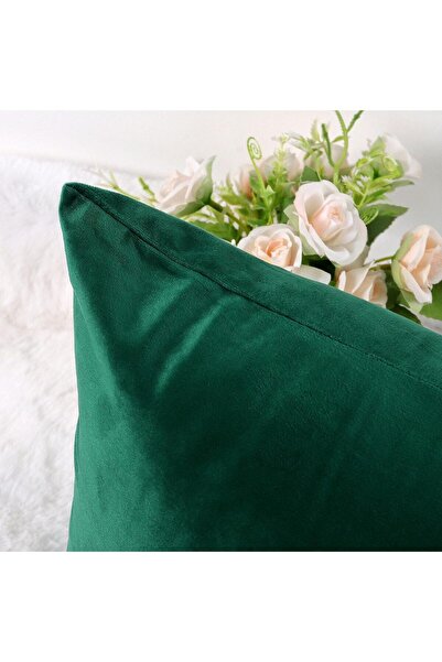 OEM Set of 2 decorative pillowcases CALIYO, 40x40 cm, velvet, washable, green
