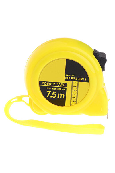 MRG M801 Tape Measure, 7.5m, Professional, Yellow