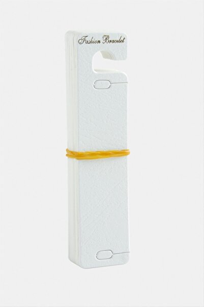 ZERO LAND NRZSNT بطاقة سوار سميكة فاخرة (165711) 100 قطعة - أبيض