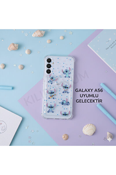 Kılıforyum حافظة لهاتف سامسونج جالاكسي A56 مع حامل بطاقات وحماية للكاميرا وحم...