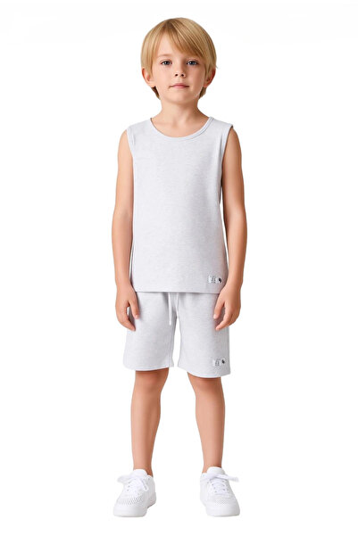 PayBuy Boys' Cotton Comfortable Sleeveless Top and Shorts Set Quality Stylish Casual Daily Wear