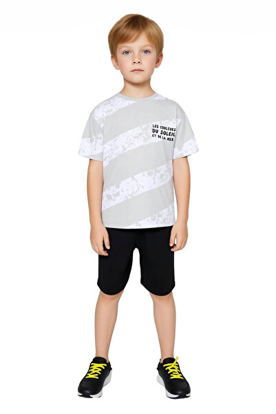 PayBuy Boys' Cotton Crew Neck Short Sleeve T-Shirt and Shorts Set, High Quality, Stylish, Comfortable
