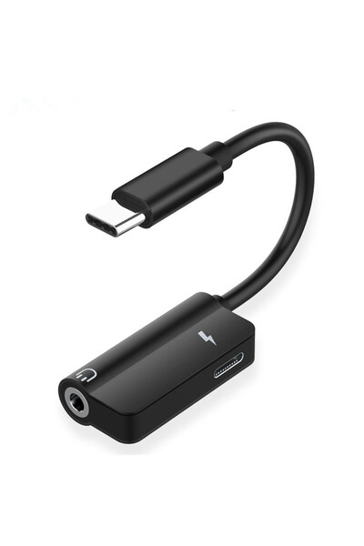 MRG Usb TypeC Audio Adapter to Jack MDU05, USBC to Jack 3.5mm, Black