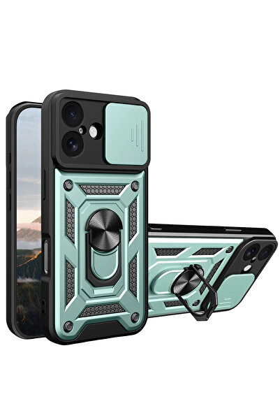 NewFace Nrzsnt Apple iPhone 17 Pars Silicone with Lens Ring (210440) - Green