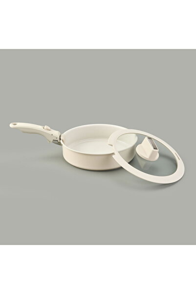 MATMEL Ultimate Pro 7 Piece Cook and Store Cookware Set - Beige