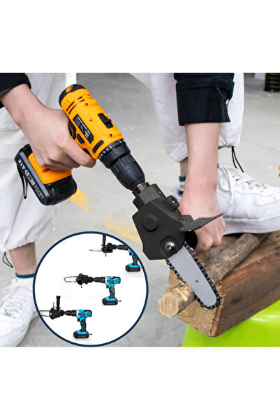 MRG Drill Adapter Chainsaw M904, With 6 inch Chain, Saw with 15 cm Blade