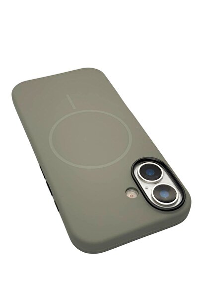 Paladyum Case iPhone 17 Compatible Soft Gray Silicone Edi Cover with Magsafe Feature