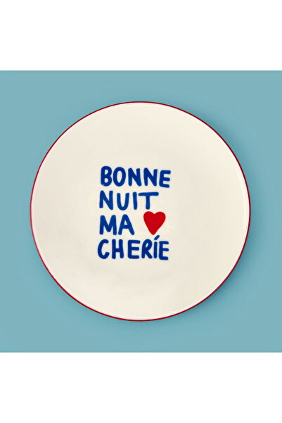 MATMEL Kitchen Bonne Nuit My Dear Porcelain Pasta Plate - Colorful - 19 cm