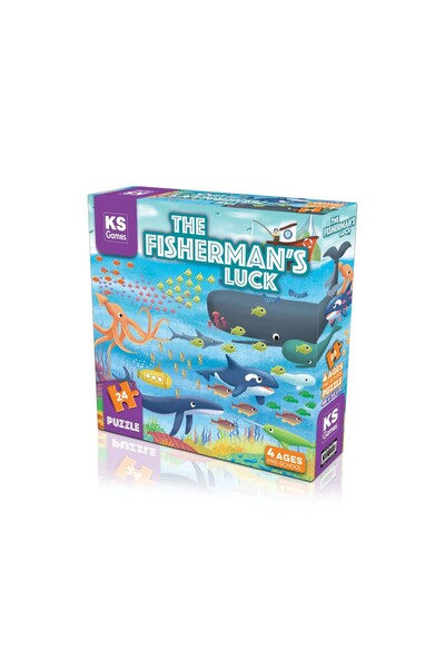 Ks Games 24 Parça Puzzle - The Fisherman's Luck