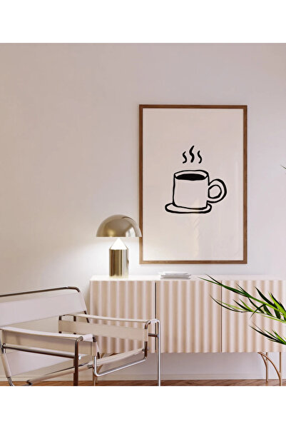 Esci Design Framed Coffee Corner Painting - Kitchen Painting - Kitchen Wall Art - Trend Painting - Kahve1003