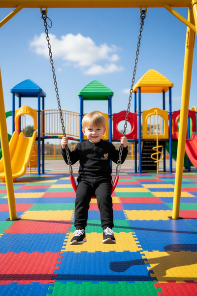 PayBuy Boys' Crew Neck Zippered Printed Piece Knitted Top and Bottom Set Quality Stylish Comfortable