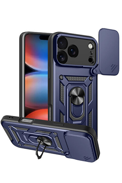 NewFace Nrzsnt Apple iPhone 17 Pro Pars Silicone with Lens Ring (210446) - Navy Blue