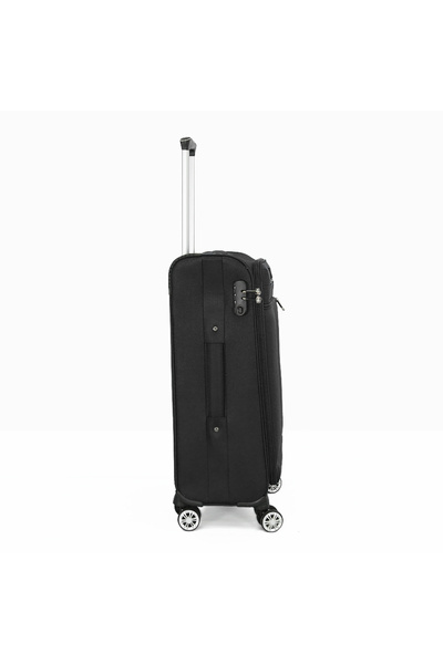 Generic 3-Piece Softside Luggage Set (Black)