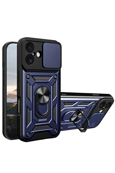 NewFace Nrzsnt Apple iPhone 17 Pars Silicone with Lens Ring (210438) - Navy Blue