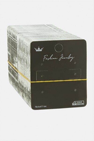 ZERO LAND Κάρτα σκουλαρικιών σε μαύρο χρώμα NRZSNT (165749) 200 τεμάχια-Μαύρο