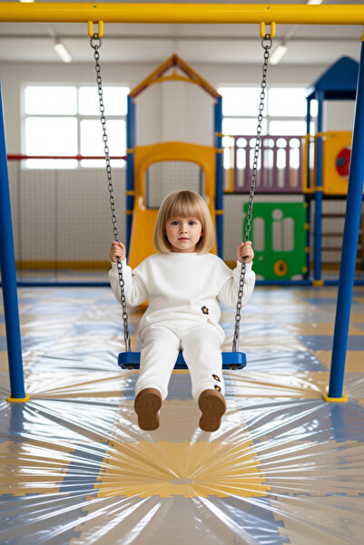 PayBuy Girl's Top and Bottom Cotton Floral Detailed Crew Neck Long Sleeve Knitted Set Quality Stylish Comfortable