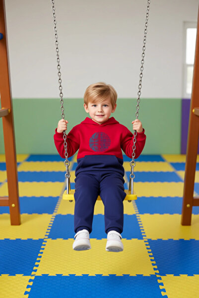 PayBuy Boy's Hooded Cotton Regular Fit Tracksuit Set Quality Stylish Comfortable Casual