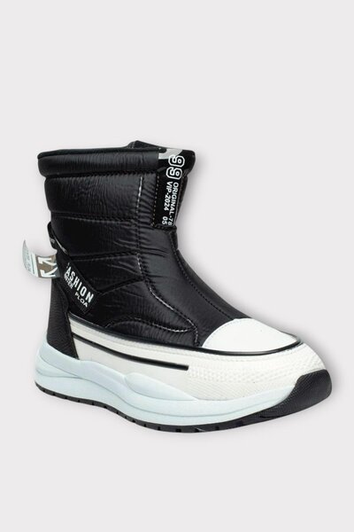 Liger Women's Snow Boots with Fur Inside and Anti-Slip Sole Black