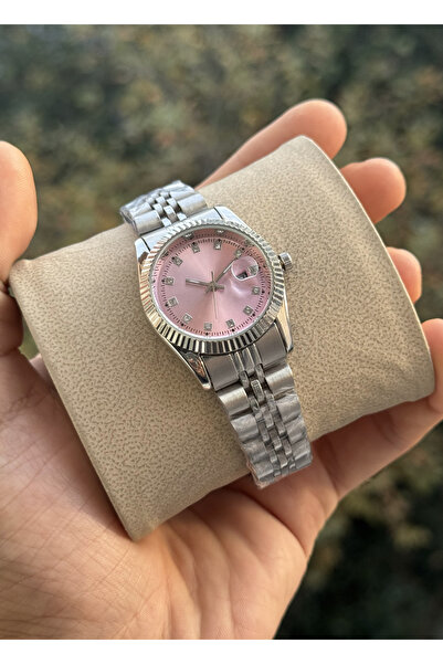 Tulpar Premium Series Steel Band Calendar Trend Model Women's Wristwatch